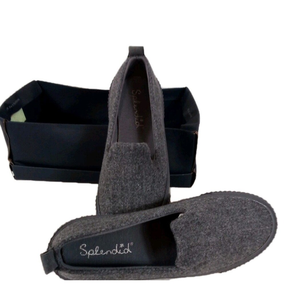 Women's Splendid Gray Slip On Shoes New W Box (Damaged) Size 7.5